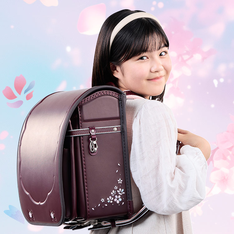 【早割10％オフ】フィットちゃん ランドセル はなえみ 安ピカッ 楽ッション 女の子 2027年 日本製 国産 おすすめ 桜 サクラ かわいい ブラウン 茶色 ネイビー 白_1