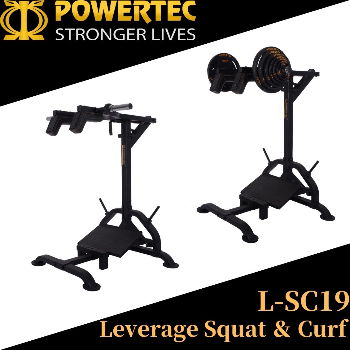 日本総代理店 POWERTEC パワーテック 社製 USA L-SC19 レバレッジスクワット＆カーフ 代引き不可 : powertec-lsc10  : フィットネスショップ Yahoo!店 - 通販 - Yahoo!ショッピング