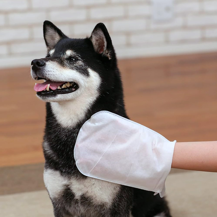 ペットキレイ ミトンでらくらくシャンプータオル 犬用 15枚入 ライオンペット ボディケア | ペットキレイ | 01