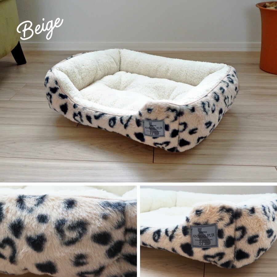 ペット アニマルファー スクエアベッド Sサイズ 超小型犬〜小型犬・猫 ペットベッド 洗える お洒落 小型犬 犬用 猫用 tassu タッス 小泉ライフテックス |  | 05