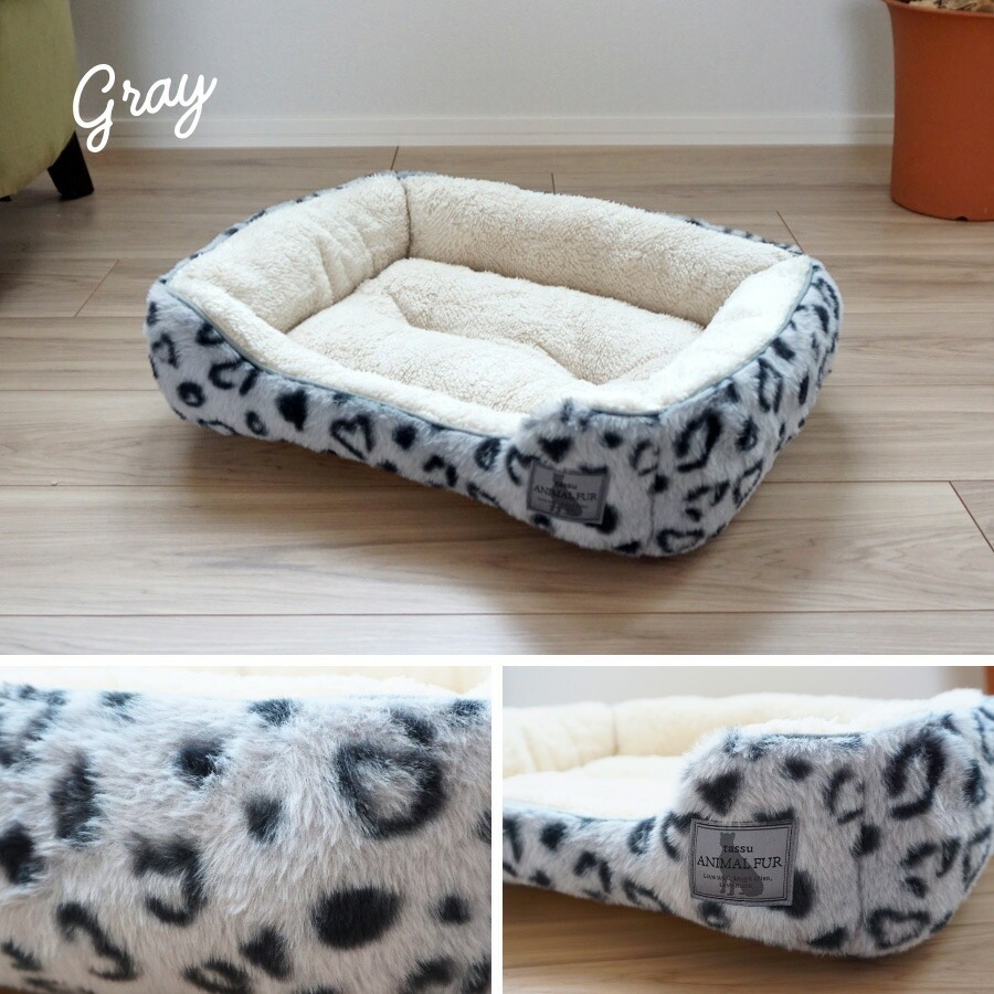 ペット アニマルファー スクエアベッド Sサイズ 超小型犬〜小型犬・猫 ペットベッド 洗える お洒落 小型犬 犬用 猫用 tassu タッス 小泉ライフテックス |  | 06