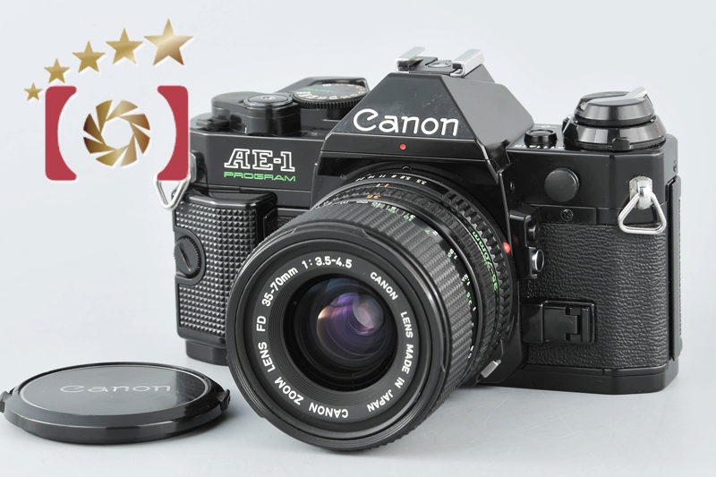 【中古】Canon キヤノン AE-1 PROGRAM ブラック + New FD 35