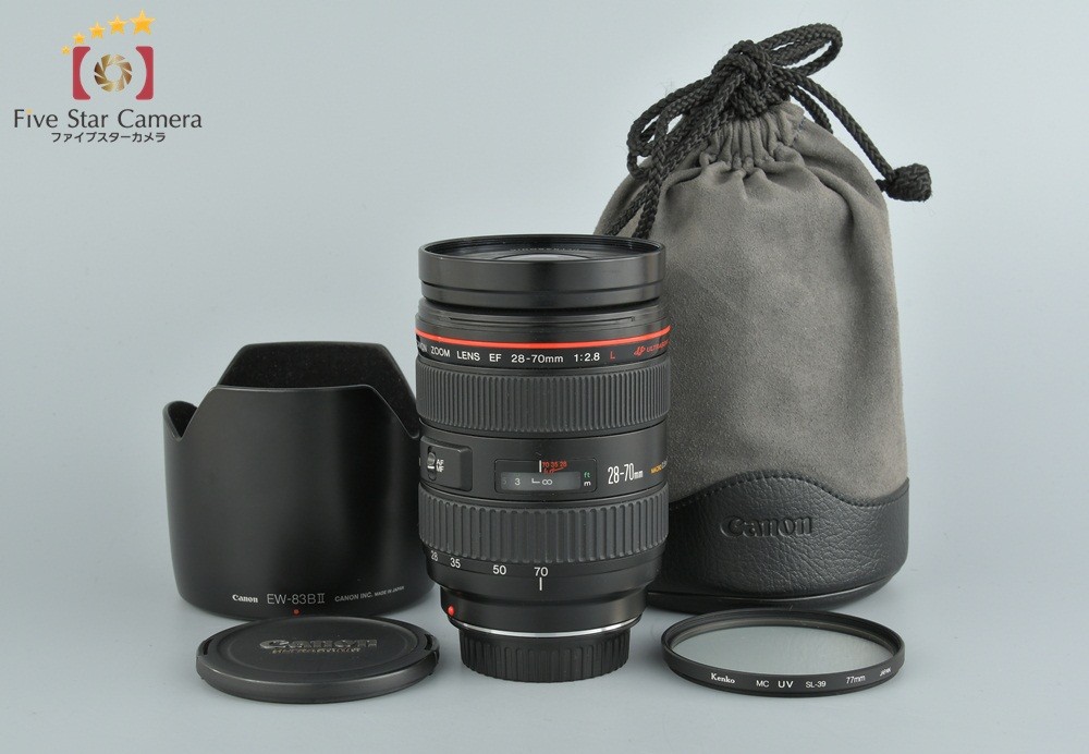 キヤノン EF 28-70mm F2.8L USM 中古 Canon キャノン ZOOM EF 28-70mm F2.8L USM レンズ ケース付 - 札幌