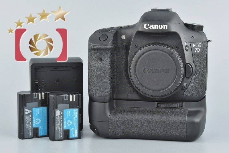 【中古】Canon キヤノン EOS 7D + BG-E7 バッテリーグリップ 