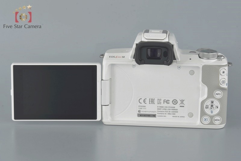 【あきな】Canon EOS KISS M ダブルズームキット　ホワイト Amazon | Canon ミラーレス一眼カメラ EOS Kiss M2 ダブルズーム