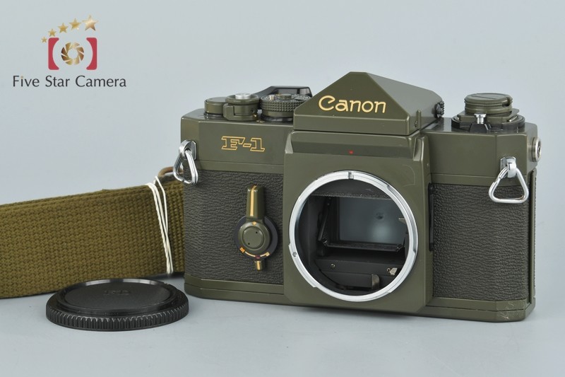 【中古】Canon キヤノン F-1 オリーブドラブ OD フィルム一眼レフカメラ