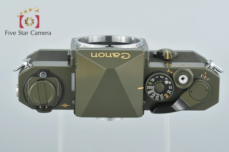 【中古】Canon キヤノン F-1 オリーブドラブ OD フィルム一眼レフカメラ
