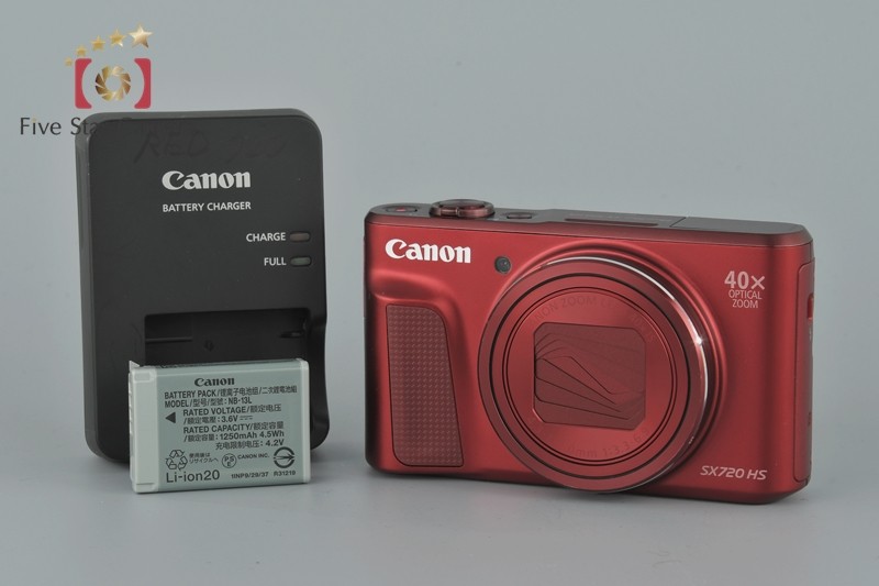 【中古】Canon キヤノン PowerShot SX720 HS レッド コンパクトデジタルカメラ Canon デジタルカメラ PowerShot SX720 HS