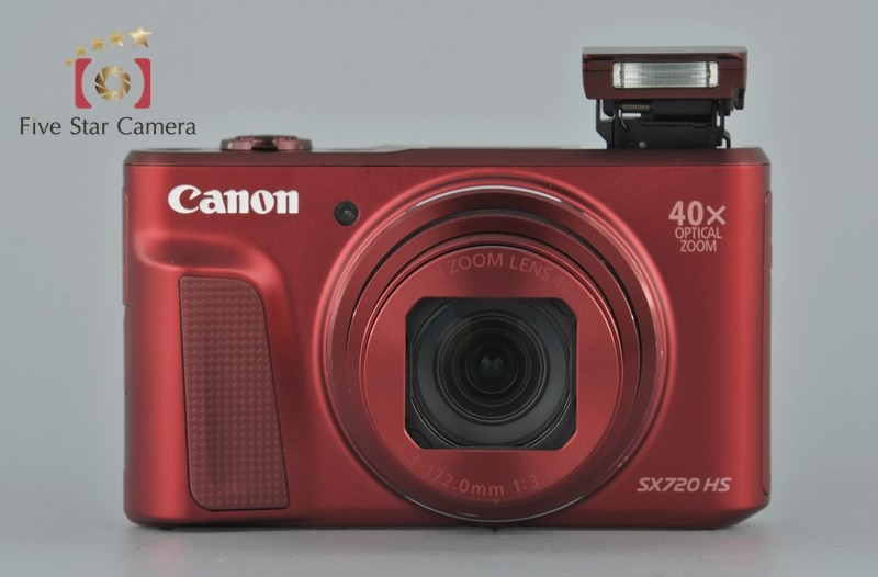 PowerShot 【中古】Canon キヤノン SX720 HS レッド コンパクト