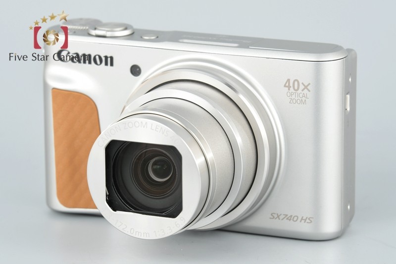 【中古】Canon キヤノン PowerShot SX740 HS シルバー コンパクトデジタルカメラ