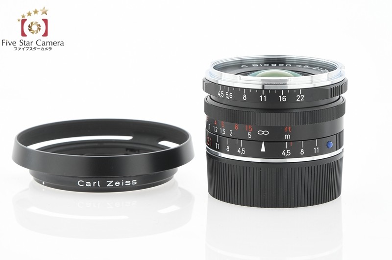 【中古】Carl Zeiss カールツァイス C Biogon 21mm f/4.5 ZM T* ブラック 別売りレンズフード付属