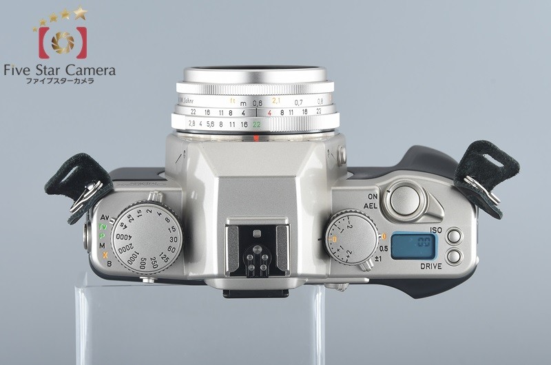 【中古】CONTAX コンタックス Aria 70周年記念モデル + Carl Zeiss Tessar 45mm f/2.8 T*  100周年記念モデル