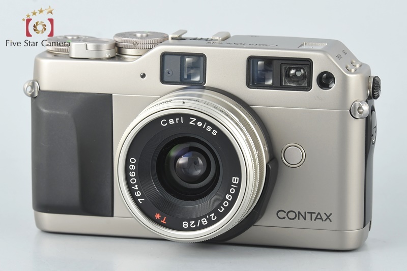 中古】CONTAX コンタックス G1 データバック付属 + Carl Zeiss Biogon