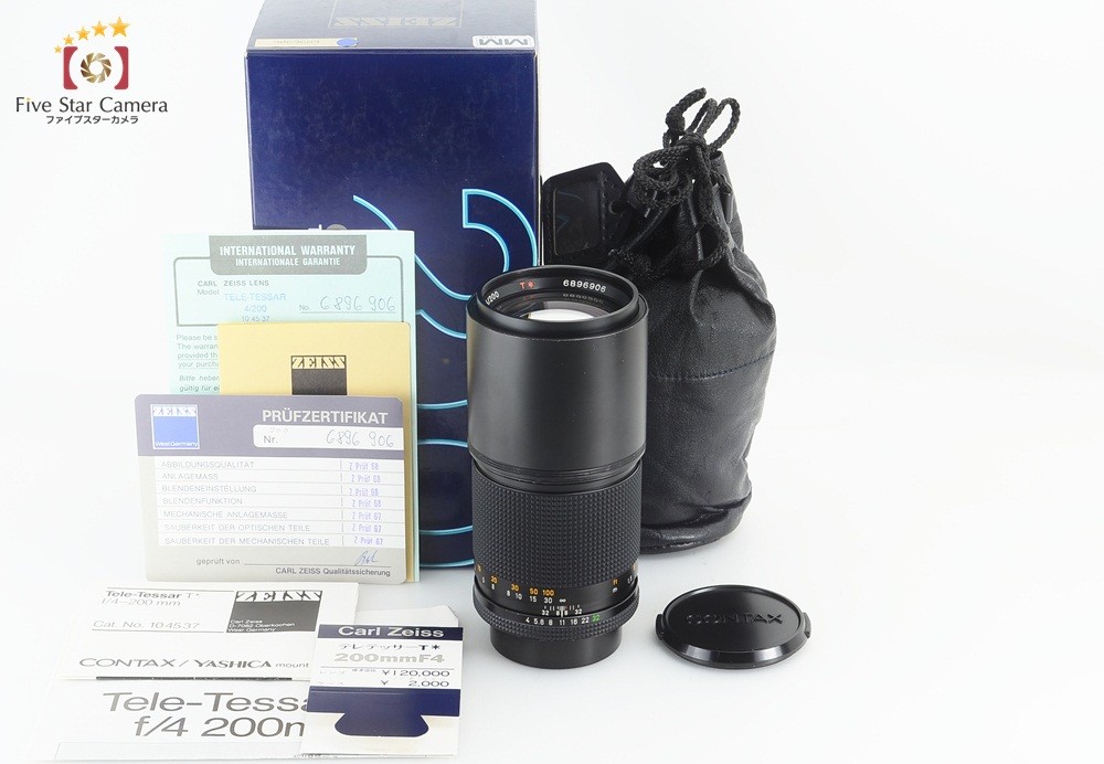 Carl Zeiss Tele-Tessar 200/4 コンタックス 中古】 CONTAX コンタックス Carl Zeiss Tele-Tessar 200mm f/4