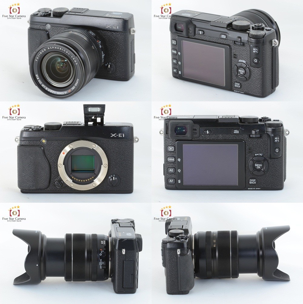 FUJIFILM 【中古】FUJIFILM 富士フイルム X-E1 ブラック XF 18