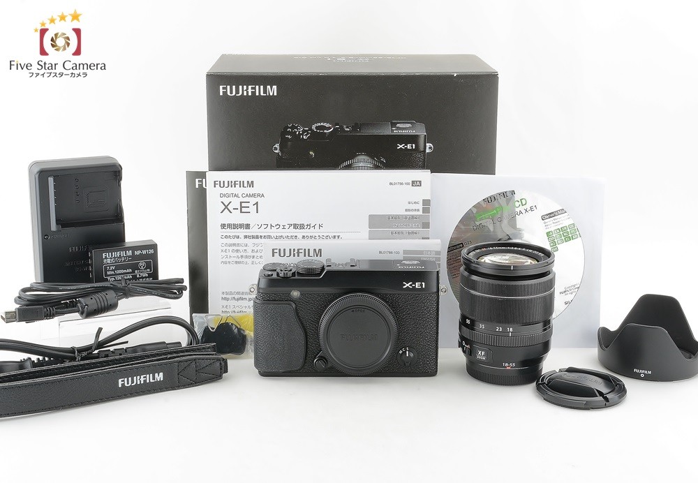 FUJIFILM 【中古】FUJIFILM 富士フイルム X-E1 ブラック レンズ