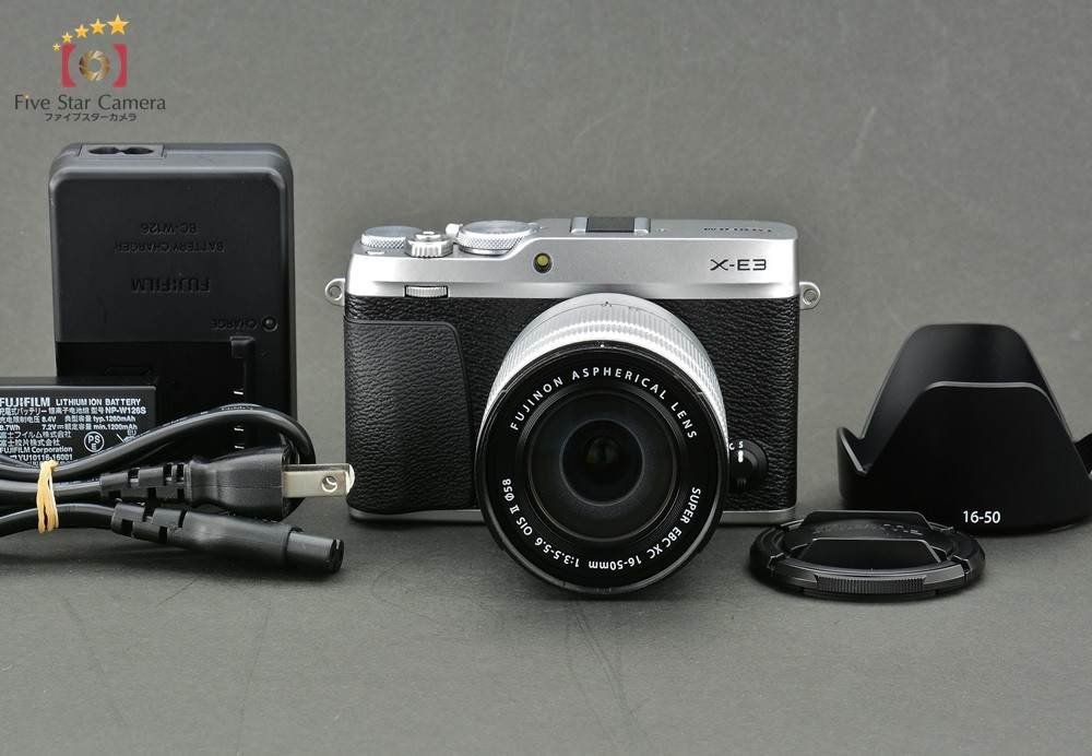 【中古】FUJIFILM 富士フイルム X-E3 シルバー + XC 16-50mm f/3.5 