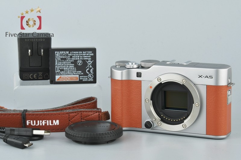 【中古】FUJIFILM 富士フイルム X-A5 ブラウン ミラーレス一眼カメラ