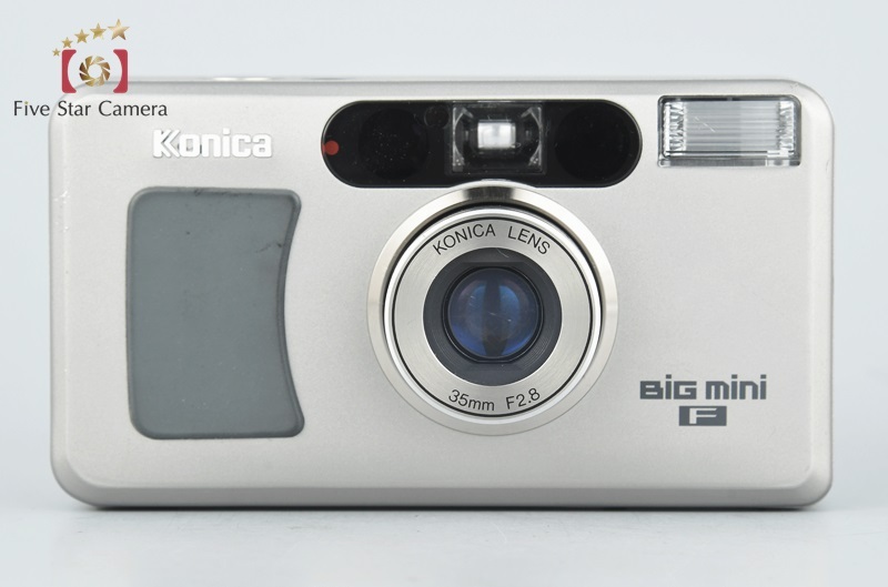 コニカ KONICA Big mini F フィルム コンパクトカメラ 【中古】 中古】KONICA コニカ BiG mini F シルバー コンパクトフィルム