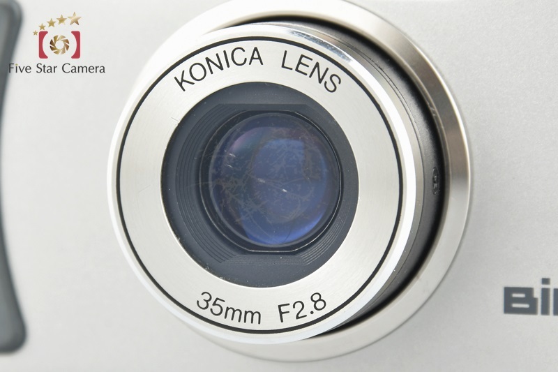 中古】KONICA コニカ BIG mini F シルバー コンパクトフィルムカメラ