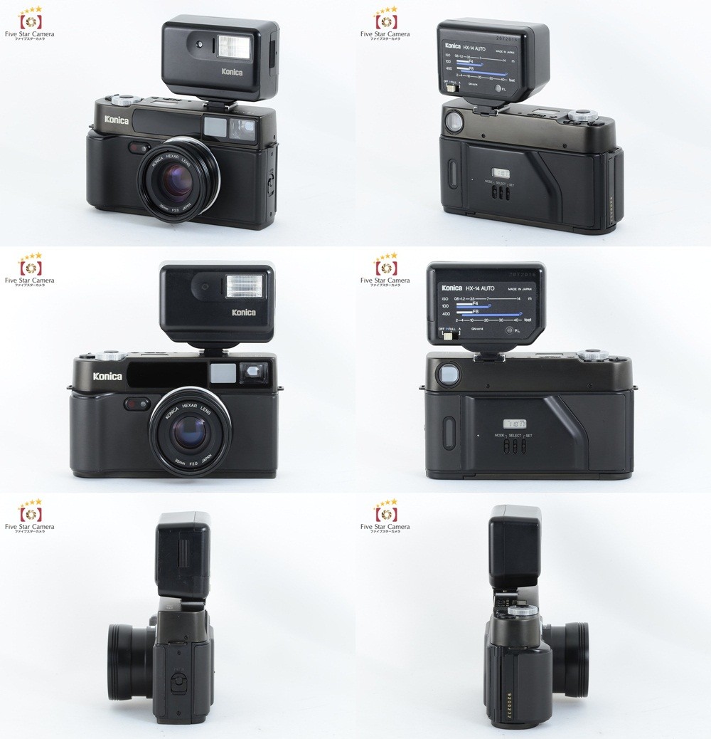 中古】 Konica コニカ HEXAR ヘキサー + HX-14 ストロボ付属
