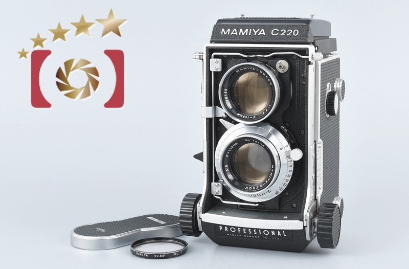 MAMIYA C220 PRO SEKOR 105mm F3.5 二眼レフカメラ Mamiya 【中古】Mamiya マミヤ C220 + SEKOR 105mm f/3.5 二眼