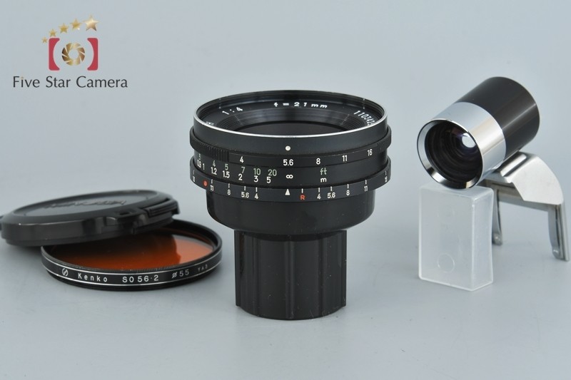 【中古】MINOLTA ミノルタ W.ROKKOR-QH 21mm f/4 + 21mm ビューファインダー