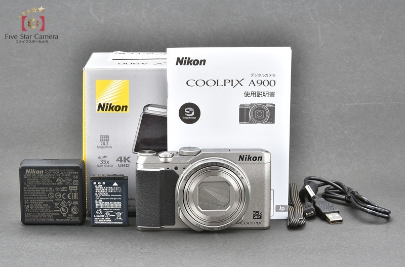 COOLPIX 【中古】Nikon ニコン A900 シルバー コンパクトデジタル