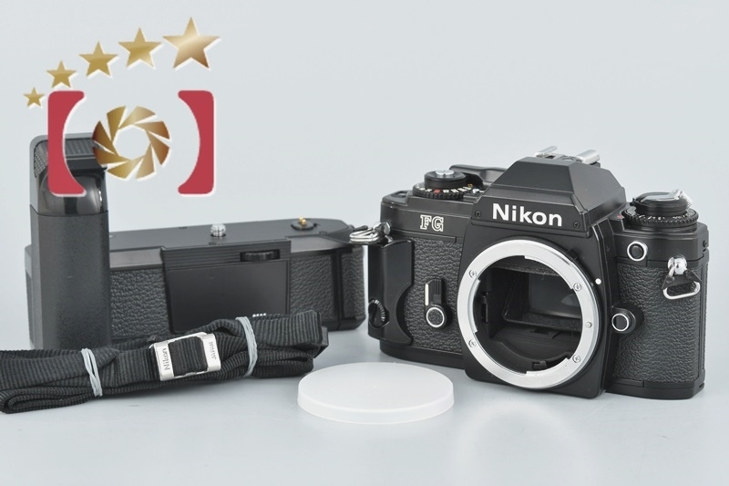 【初売り】 ブラック FG 【中古】Nikon ニコン + モータードライブ MD-14 フィルムカメラ