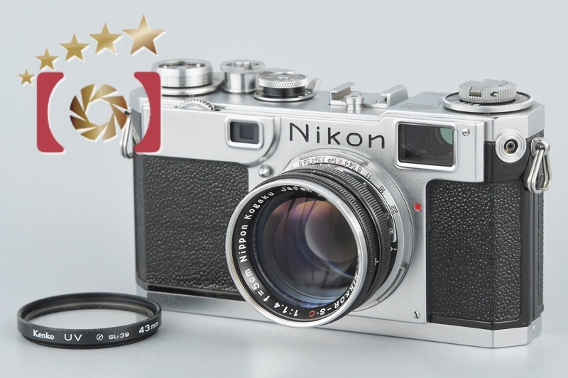 ニコン（Nikon） 【中古】Nikon S2 後期黒ダイヤル + NIKKOR-S.C 50mm