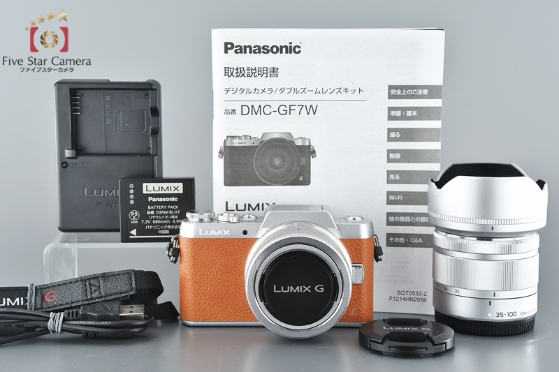 【中古】Panasonic パナソニック LUMIX DMC-GF7 ダブルズームレンズキット ブラウン