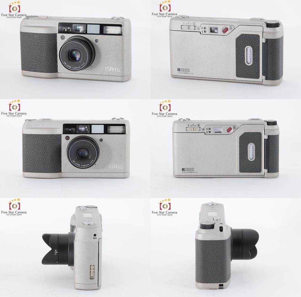 RICOH GR1s 高画質コンパクトフィルムカメラ シルバー ケース付 整備済 リコー 【中古】 RICOH GR-1S シルバー コンパクトフィルム
