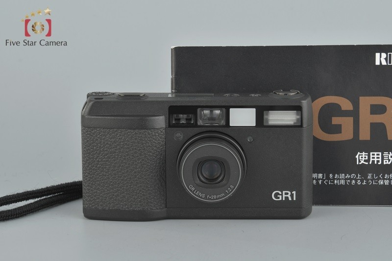 【中古】RICOH リコー GR1 ブラック コンパクトフィルムカメラ