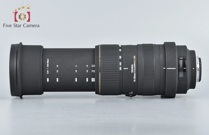 シグマ 【中古】SIGMA APO 50-500mm F4-6.3 EX DG HSM ニコン用