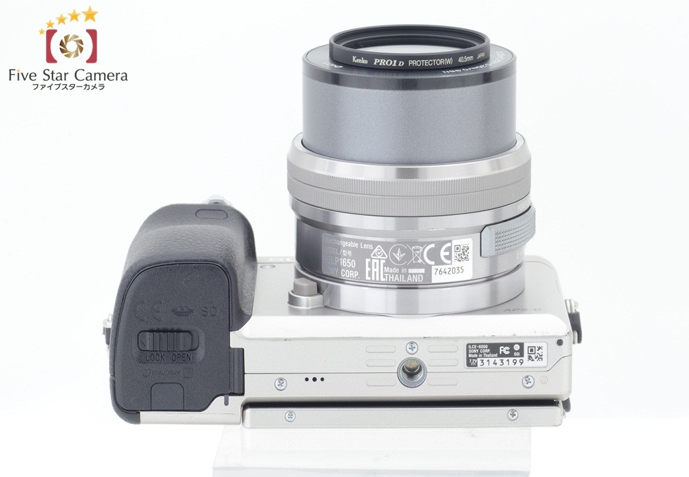 ■美品■ ソニー SONY α6000 パワーズームレンズキット シルバー SONY 【中古】SONY ソニー α6000 シルバー パワーズームレンズ