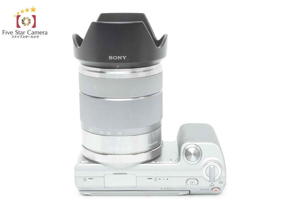 【中古】SONY ソニー α NEX-5 ダブルズームレンズキット シルバー SONY（ソニー） 【中古】SONY α NEX-5 ダブルレンズキット シルバー