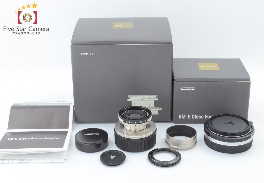 中古】Voigtlander フォクトレンダー HELIAR 40mm f/2.8 + VM-E