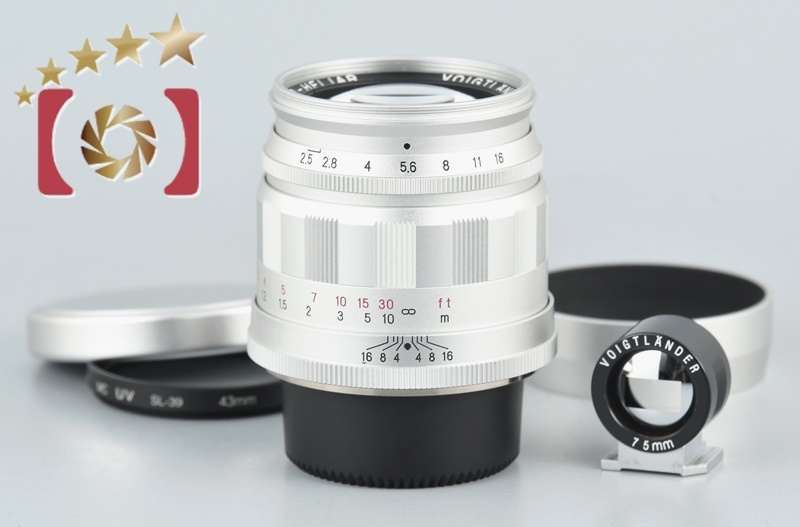 Voigtlander フォクトレンダー 75mm ビューファインダー シルバー 中古】Voigtlander フォクトレンダー 75mm ビューファインダー