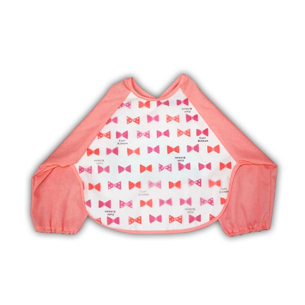 【レビューを書いてメール便送料無料】袖あり ベビー お食事エプロン 選べる3枚セット よだれかけ ポケット スタイ 防水 かわいい 赤ちゃん 保育園 幼稚園 長袖 |  | 03