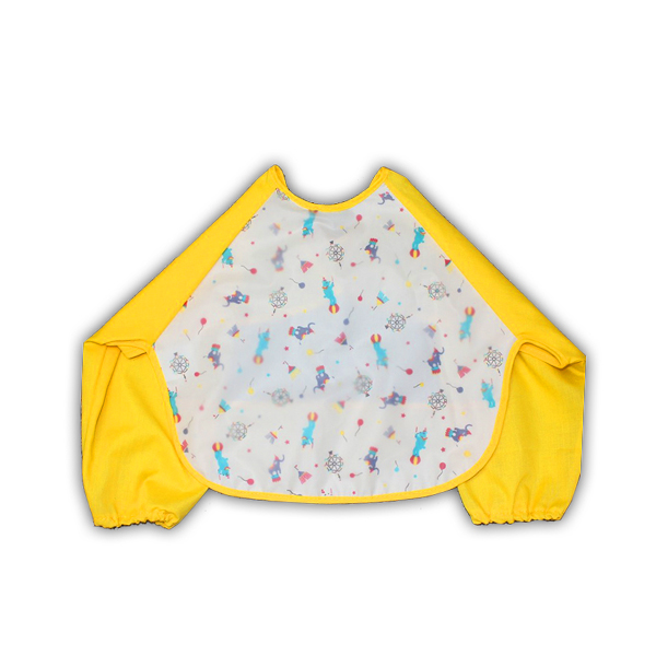 【レビューを書いてメール便送料無料】袖あり ベビー お食事エプロン 選べる3枚セット よだれかけ ポケット スタイ 防水 かわいい 赤ちゃん 保育園 幼稚園 長袖 |  | 04