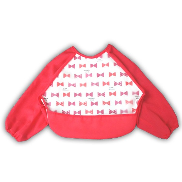 【レビューを書いてメール便送料無料】袖あり ベビー お食事エプロン 選べる3枚セット よだれかけ ポケット スタイ 防水 かわいい 赤ちゃん 保育園 幼稚園 長袖 |  | 09