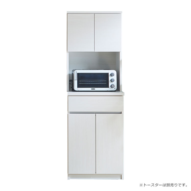 【新品未使用】60cm幅 オープンボード 食器棚 キッチン収納　ホワイト 未来商会 オープンボード キッチン収納 幅60cm 食器棚 スリム 引き出し