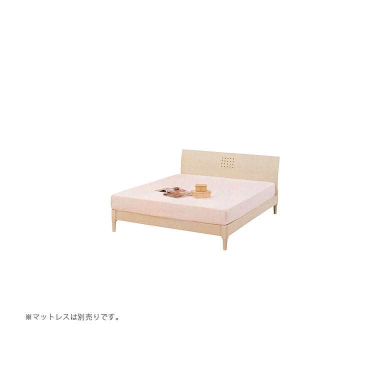 ダブルベッド ベッド ダブル ヘッドボード ベッドフレーム おしゃれ モダン 北欧 曲面 すのこ 白 ホワイト ウォールナット ウェンジ 木製 新生活_2