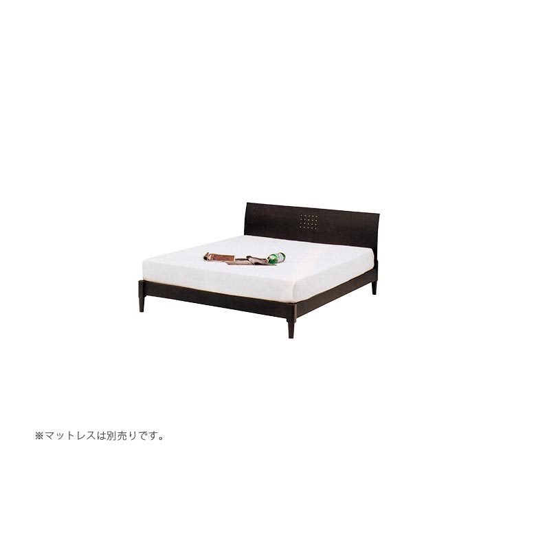 ダブルベッド ベッド ダブル ヘッドボード ベッドフレーム おしゃれ モダン 北欧 曲面 すのこ 白 ホワイト ウォールナット ウェンジ 木製 新生活_1