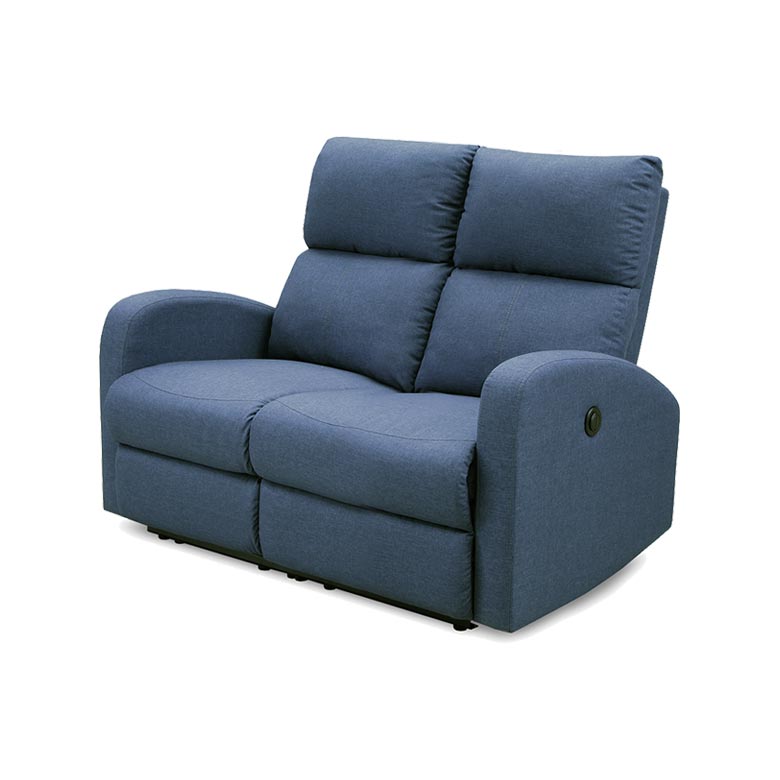 2人掛け電動リクライニングソファ（色：ブルー系）のおすすめ人気商品