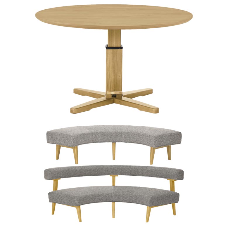 【福岡市限定】【展示品・未使用品】ダイニングセット 3点セット 丸テーブル 福岡市限定】【展示品・未使用品】ダイニングセット 3点セット 丸テーブル