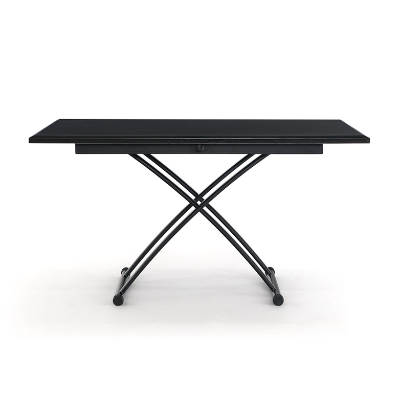 昇降式ダイニングテーブル センターテーブル デスク 単品 幅135cm 木目柄 おしゃれ 北欧 シンプル モダン
