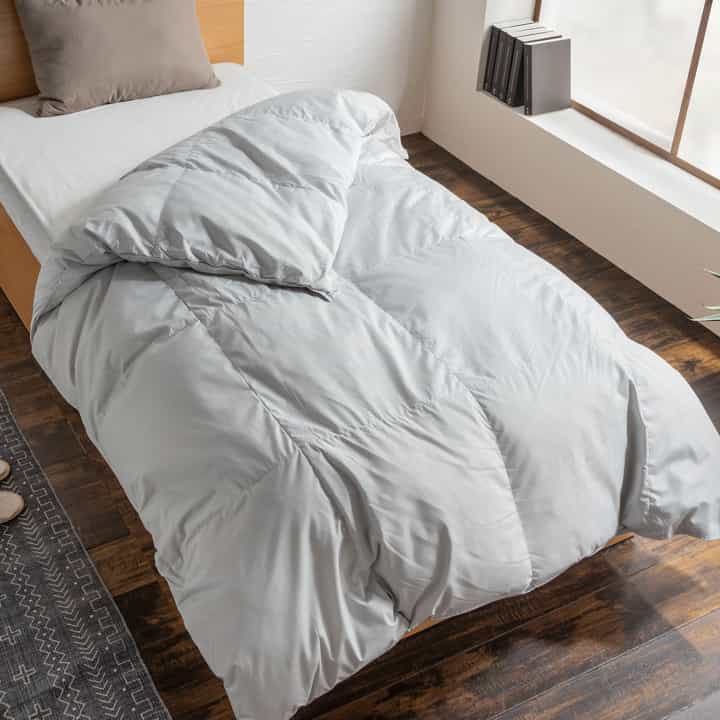 未来商会 掛け布団 羽毛布団 シングルロングサイズ 単品 掛布団 150