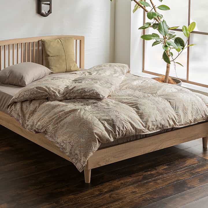 掛け布団 単品 190×210cm 掛布団 羽毛布団 ダブルロングサイズ 布団 日本製 幅190cm 立体キルト構造 ピーチスキン加工 190cm幅 エクセルゴールド_3