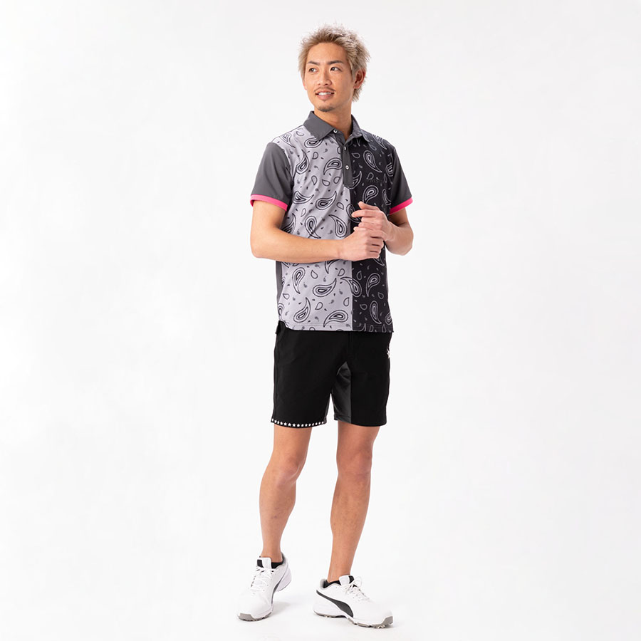 846 YAJIRO ゴルフポロシャツ 黒 ペイズリー柄 楽天市場】846 スポーツウェア Dry Active Polo shirt(Unisex